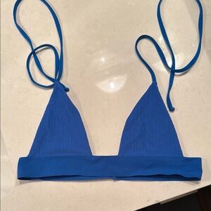 Frankie's Bikinis Vibrant Blue Triangle Top